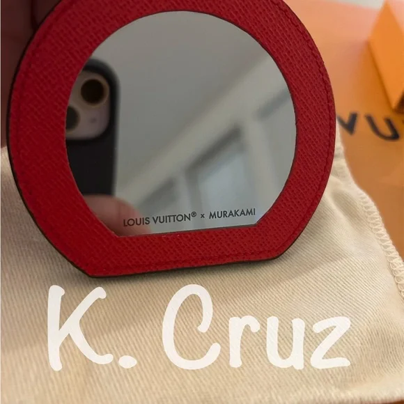 Louis Vuitton Red Mirror Keychain - Picture 6 of 9